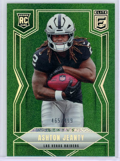 Ashton Jeanty 2025 Panini Donruss Elite Rookie Status Green #'d 465/499