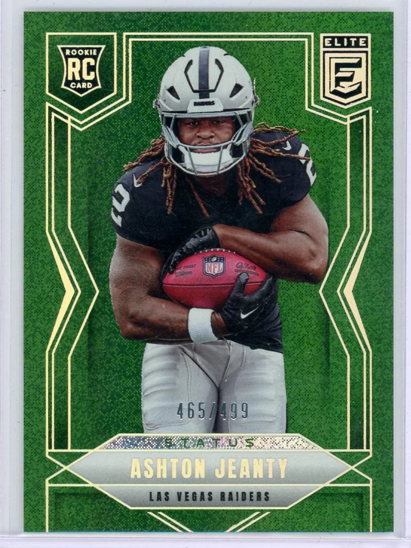 Ashton Jeanty 2025 Panini Donruss Elite Rookie Status Green #'d 465/499
