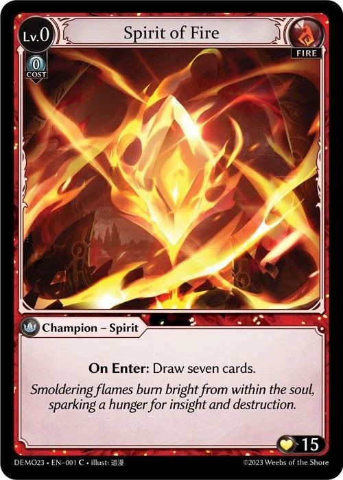 Spirit of Fire (001) (2023 Demo Deck) (DEMO23)