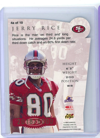 Jerry Rice 1999 Donruss Chain Reaction #'d 2018/5000
