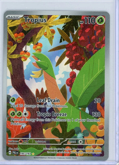 Tropius Pokemon Paldea Evolved Illustration Rare #195/193