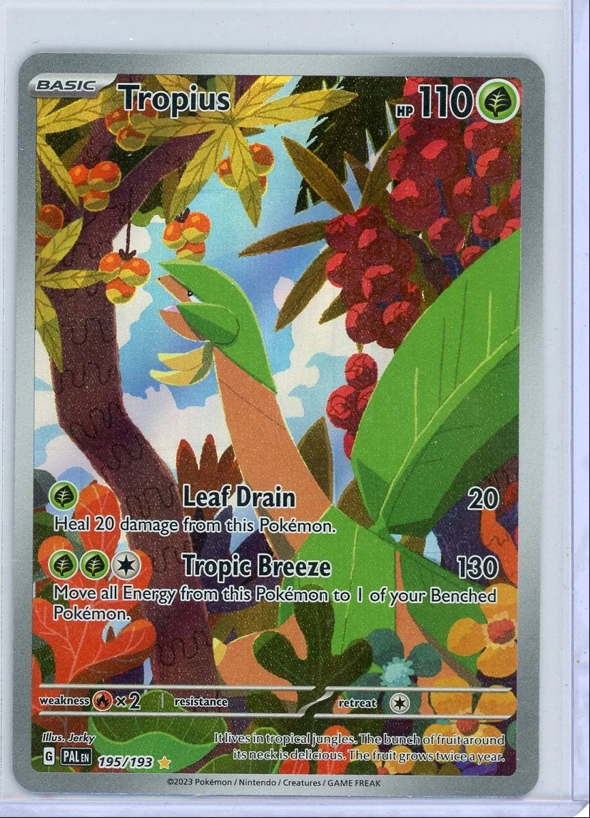 Tropius Pokemon Paldea Evolved Illustration Rare #195/193