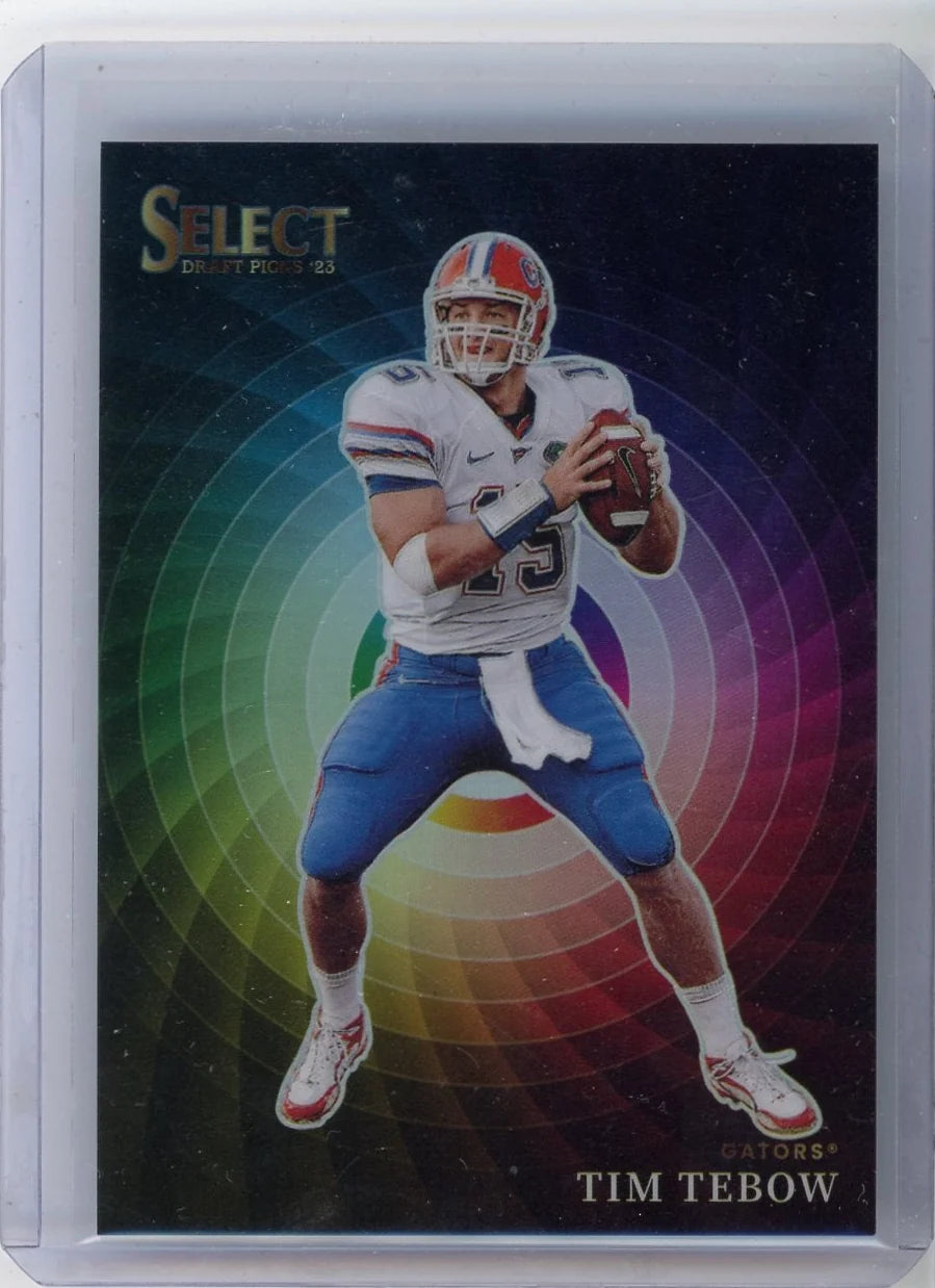 Tim Tebow 2023 Panini Select Draft Picks Color Wheel