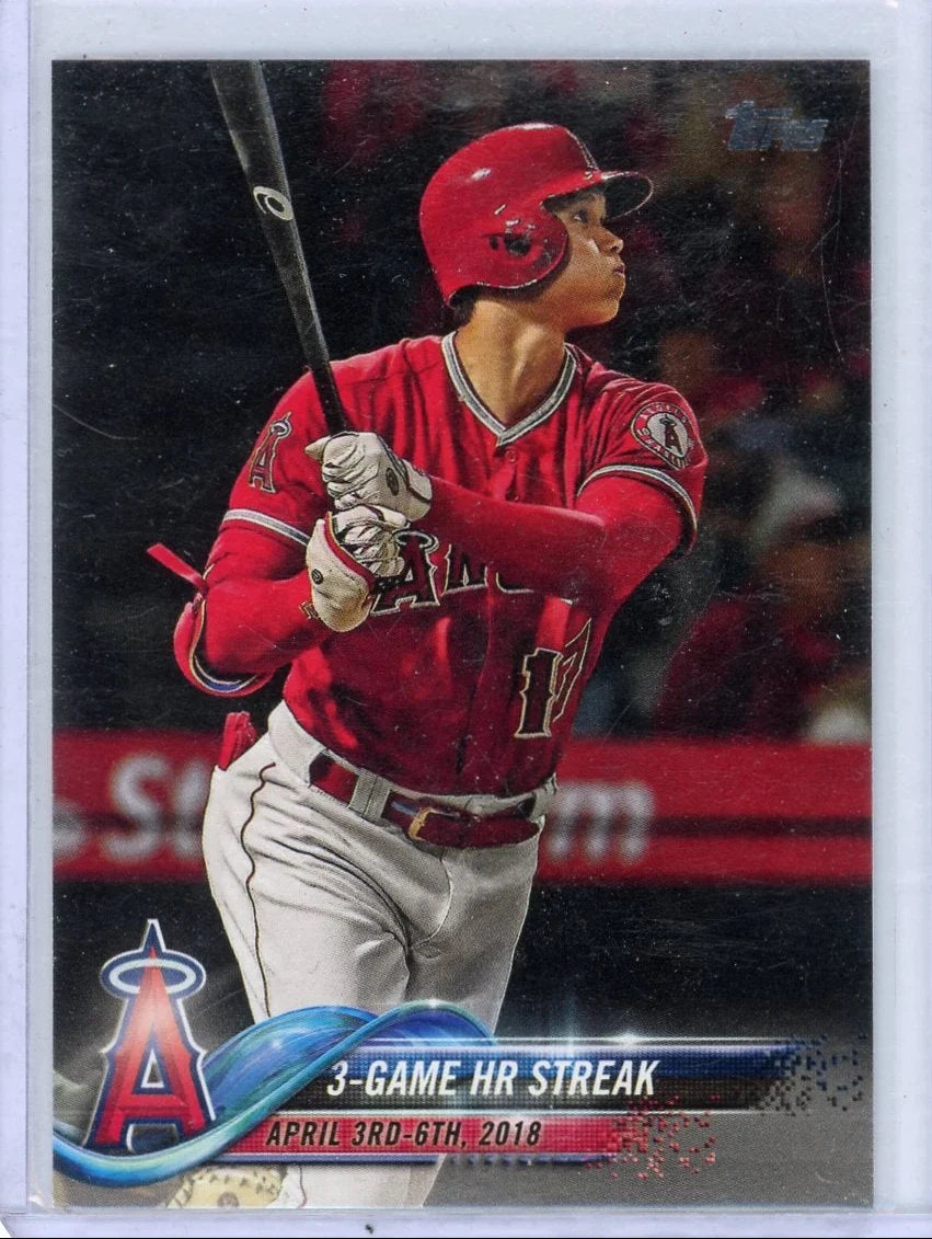 3-Game HR Streak (Shohei Ohtani) 2018 Topps Update Series #US189
