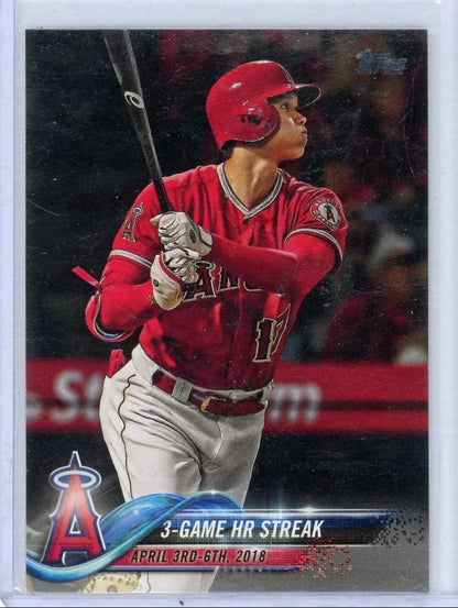 3-Game HR Streak (Shohei Ohtani) 2018 Topps Update Series #US189