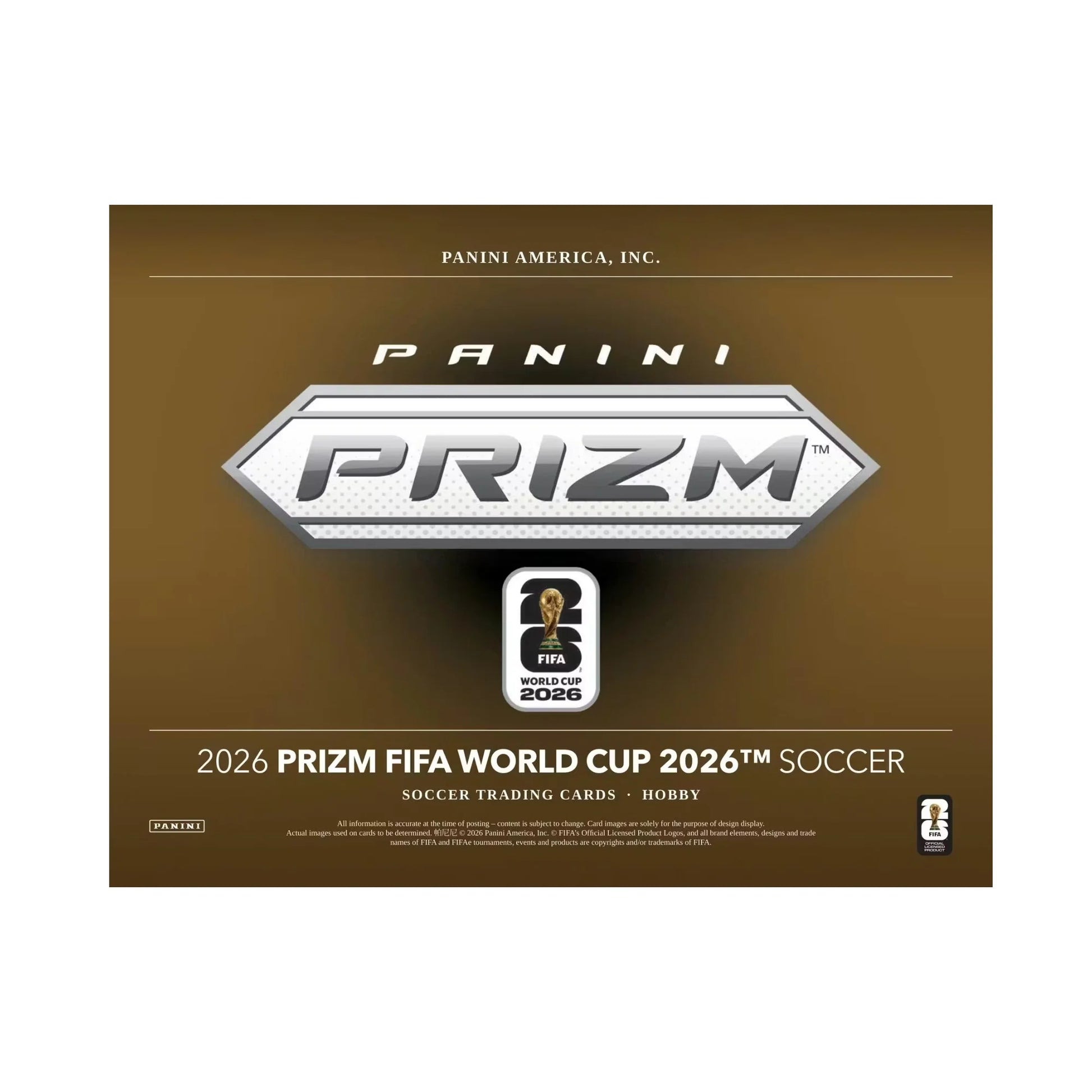 2026 Panini Prizm World Cup Soccer Hobby Blaster 20 Box Case
