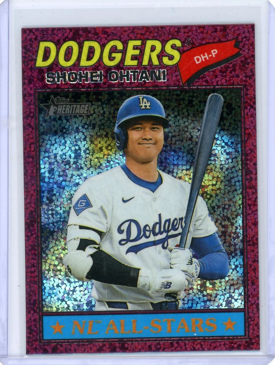 Shohei Ohtani 2026 Topps Heritage NL All-Stars Burgundy Sparkle