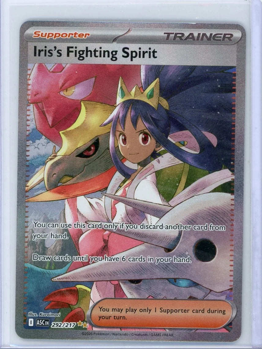 Iris's Fighting Spirit Pokémon Ascended Heroes Special Illustration Rare #292/217