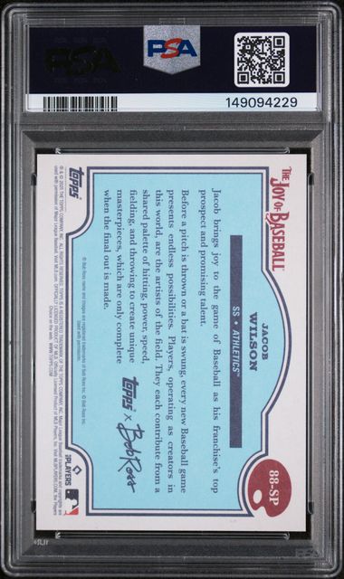 Jacob Wilson 2025 Topps X Bob Ross PSA GM MT 10