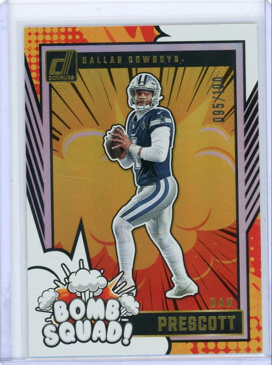 Dak Prescott 2024 Panini Donruss Bomb Squad #'d 095/100