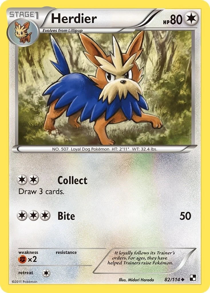 Herdier (82/114) (Black and White) (BLW)