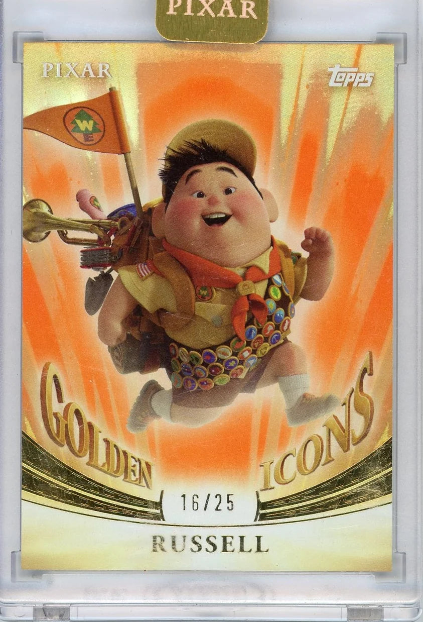 Russell Topps Disney/Pixar Golden Icons GI-49 #16/25