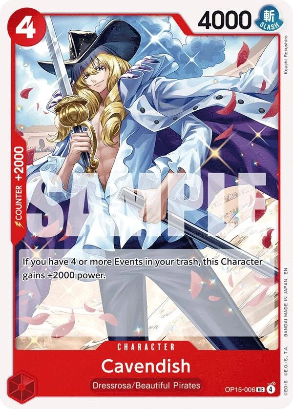Cavendish (OP15-006) (Adventure on Kami's Island) (OP15-EB04)