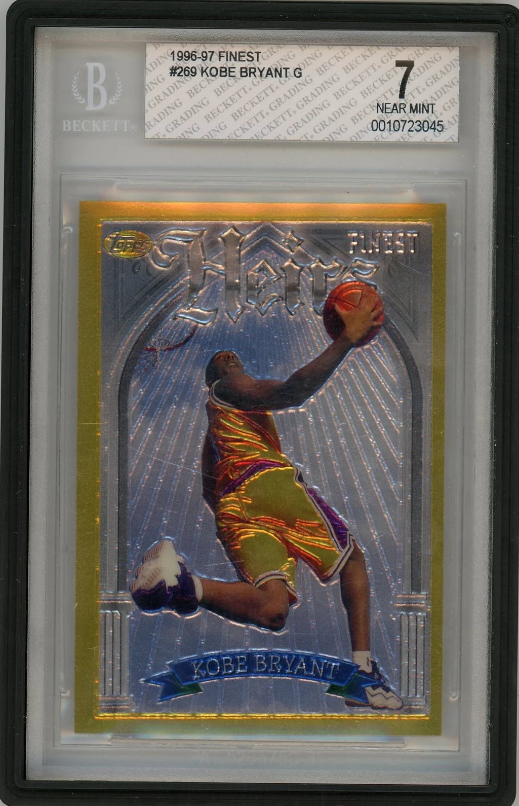 Kobe Bryant 1996-97 Topps Finest Heirs BGS 7 (w/o coating)