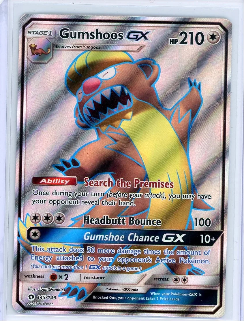 Gumshoos GX 2017 Pokemon Sun & Moon Base Set Full Art #145/149