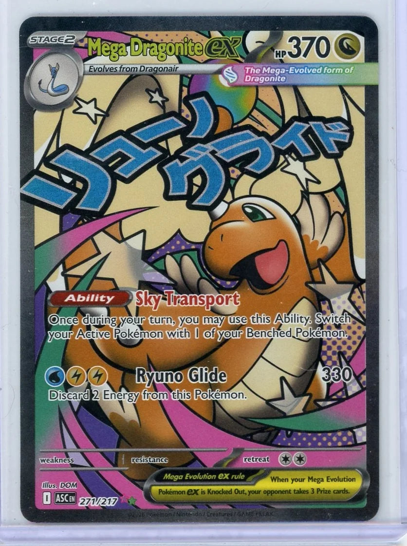 Mega Dragonite ex Pokémon Ascended Heroes Mega Attack Rare #271/217