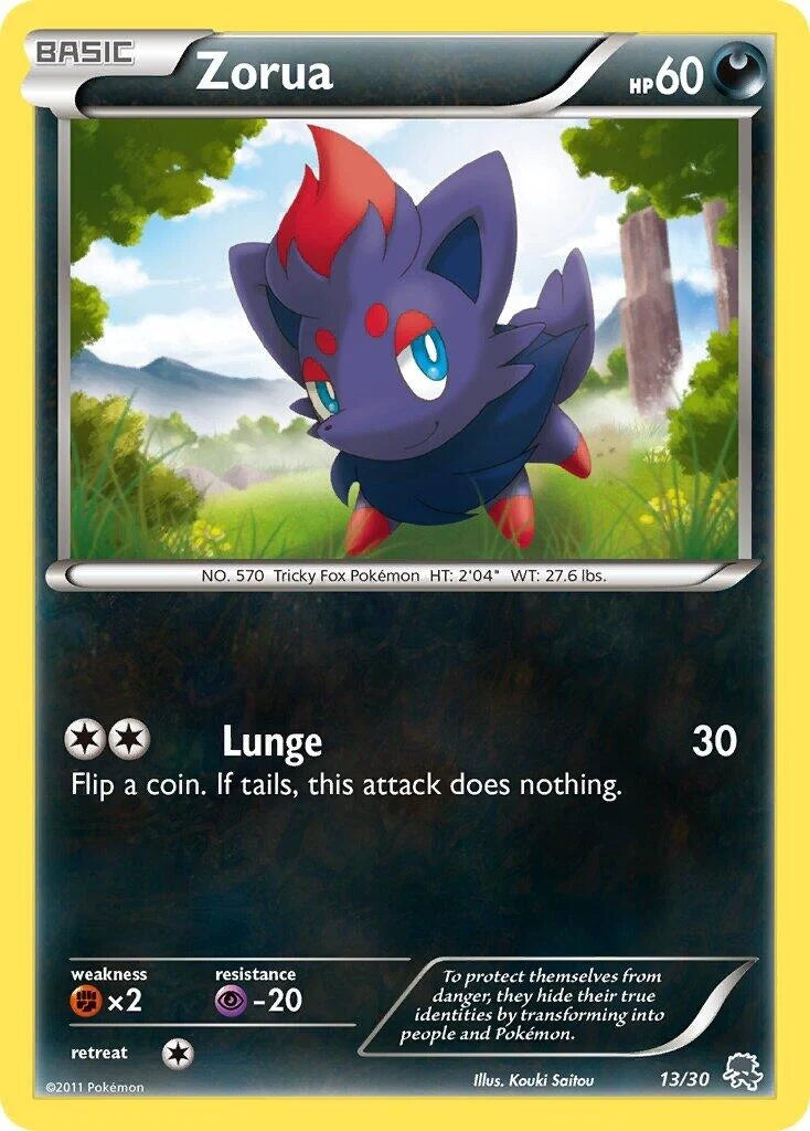 Zorua (#13) (13/30) (BW Trainer Kit: Excadrill & Zoroark) (BLW)