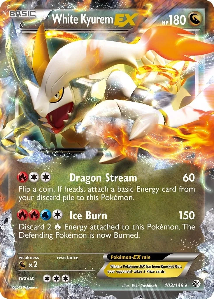 White Kyurem EX (103/149) (Boundaries Crossed) (BCR)