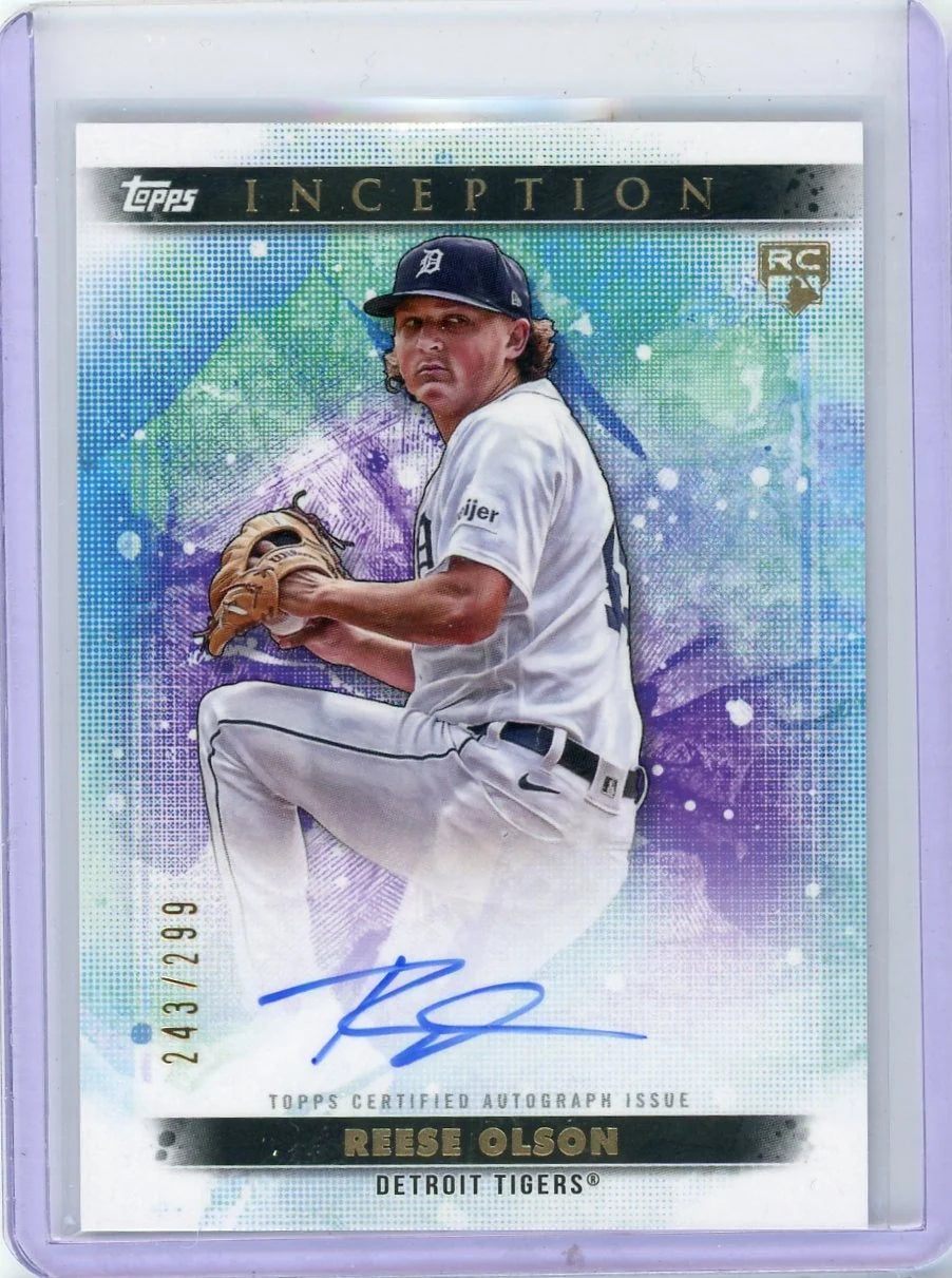 Reese Olson 2024 Topps Inception Rookie Autograph #'d 243/299