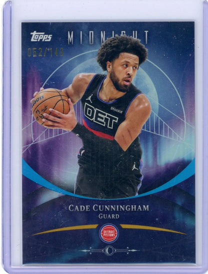 Cade Cunningham 2025-26 Topps Midnight Morning #'d 052/149