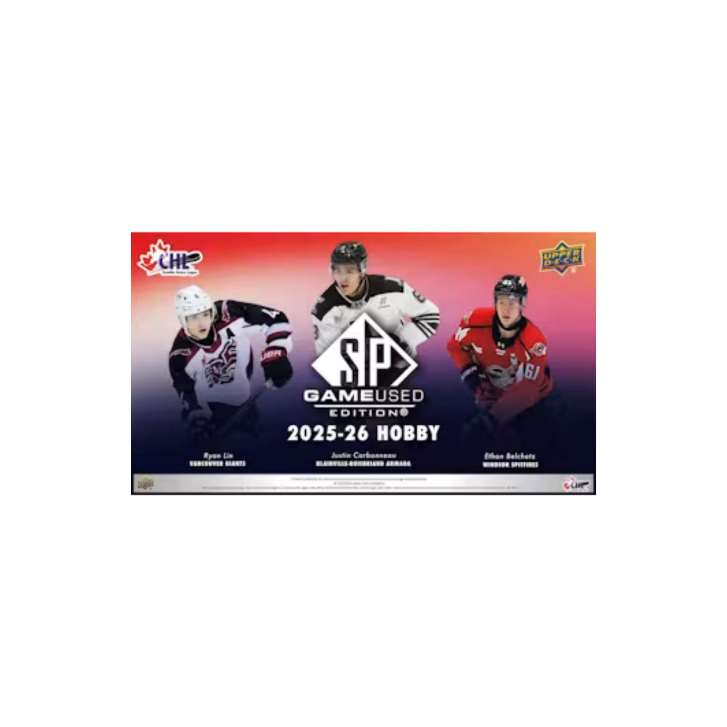 2025-26 Upper Deck CHL SP Game Used Hobby Box (Contact us to order)