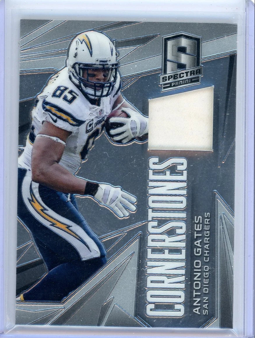 Antonio Gates 2014 Panini Spectra Cornerstones relic #'d 81/99