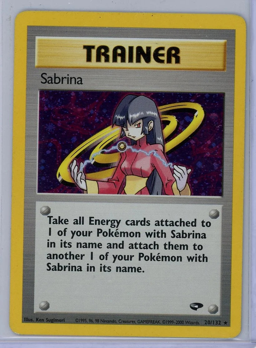 Sabrina Pokémon Gym Challenge Unlimited Holo Rare #020/132