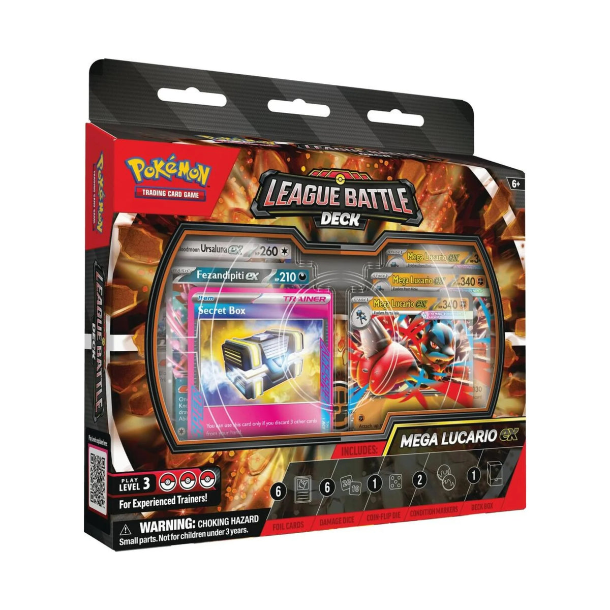 Pokémon Mega Lucario EX League Battle Deck 6 Box Case