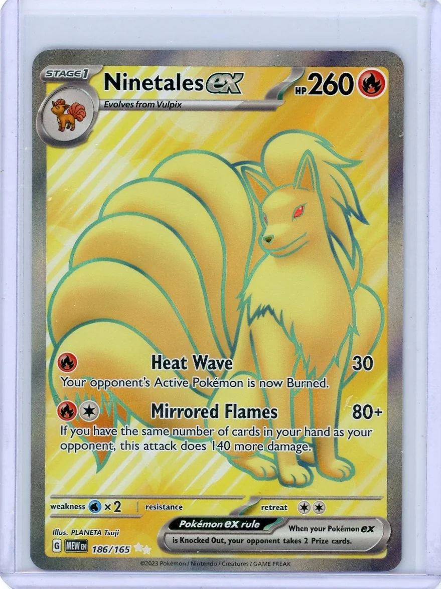 Ninetales ex Pokémon 151 Full Art #186/165