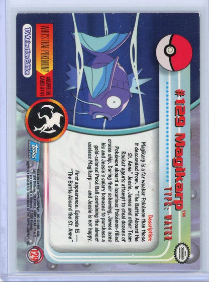 Magikarp Pokémon 2000 Topps TV Foil #129