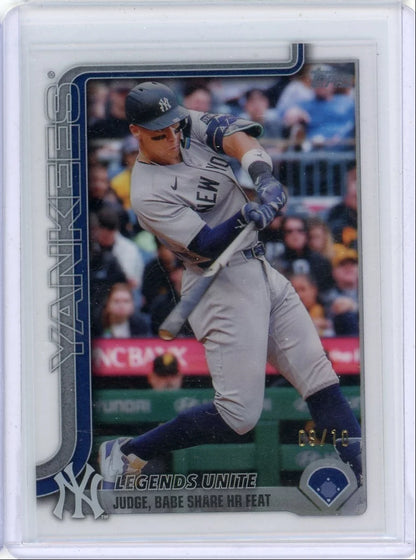 Aaron Judge 2025 Topps Update Legends Unite Acetate /10