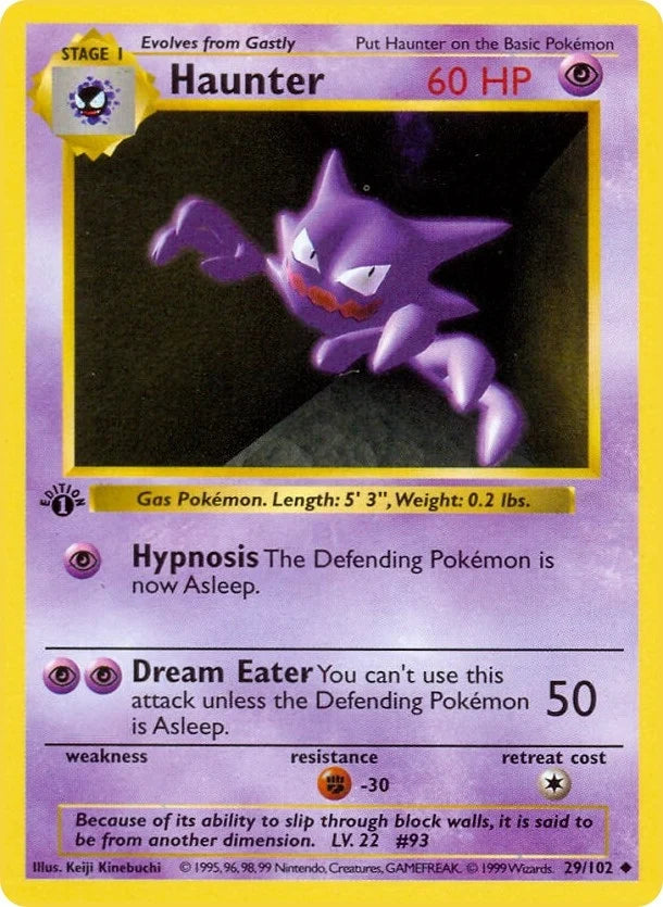 Haunter (029/102) (Base Set (Shadowless)) (BSS)