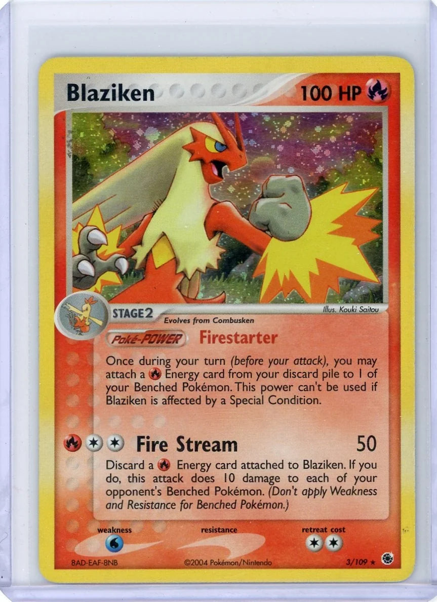 Blaziken 2004 Pokemon ex Battle Stadium holo #3/109 LP/MP