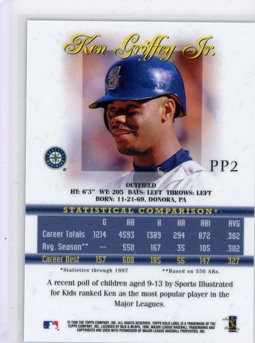 Ken Griffey Jr. 1998 Topps Gold Label Refractor