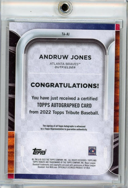 Andruw Jones 2022 Topps Tribute Autograph #'d 40/50