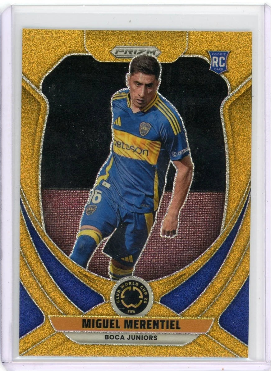 Miguel Merentiel 2025 Panini Prizm gold glitter prizm #'d 04/10