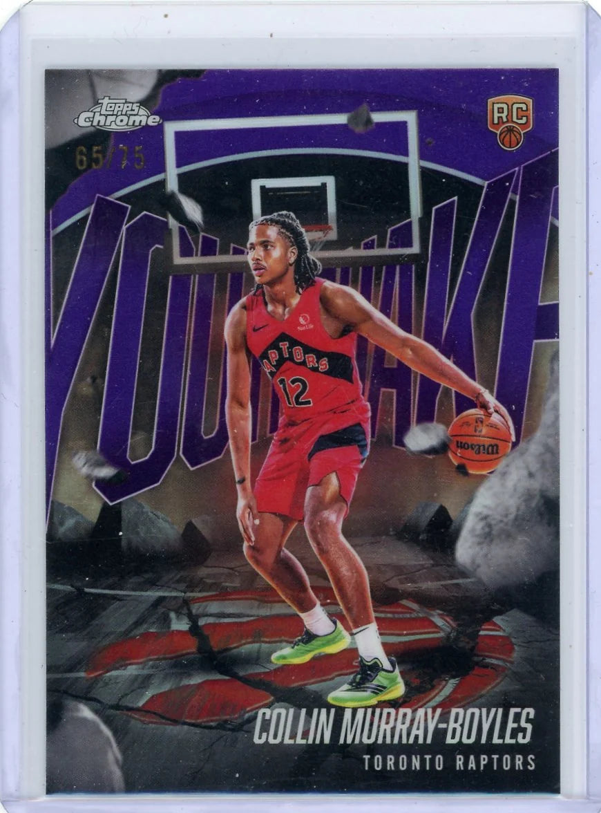 Collin Murray-Boyles 2025-26 Topps Chrome Youthquake Purple Refractor #'d 65/75