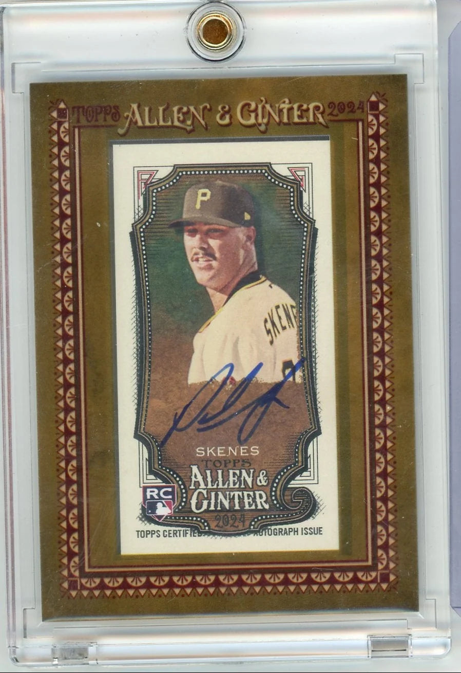 Paul Skenes 2024 Topps Allen & Ginter Mini Framed Rookie Autograph