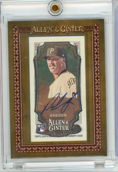 Paul Skenes 2024 Topps Allen & Ginter Mini Framed Rookie Autograph