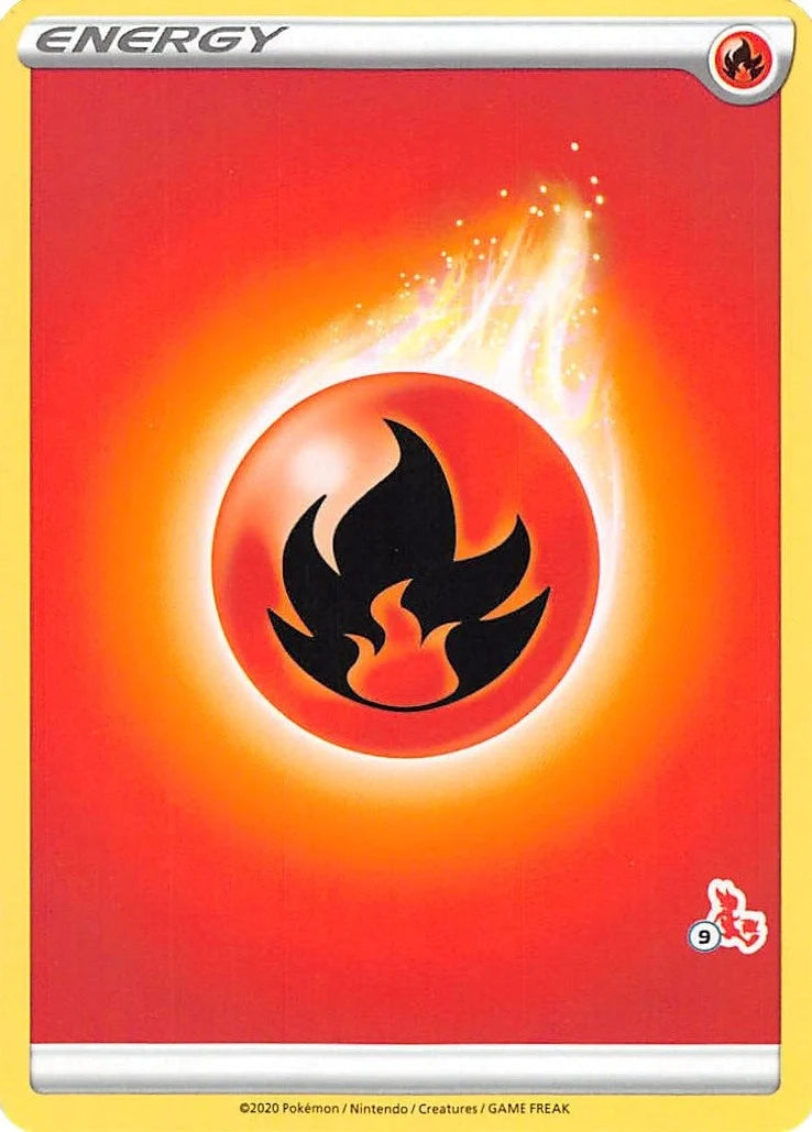 Fire Energy (#9 Cinderace Stamped) (Battle Academy 2022) (BA22)