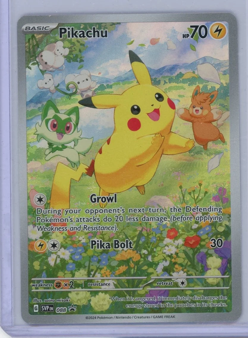 Pikachu 2024 Pokémon Paldea Evolved ETB Promo #088