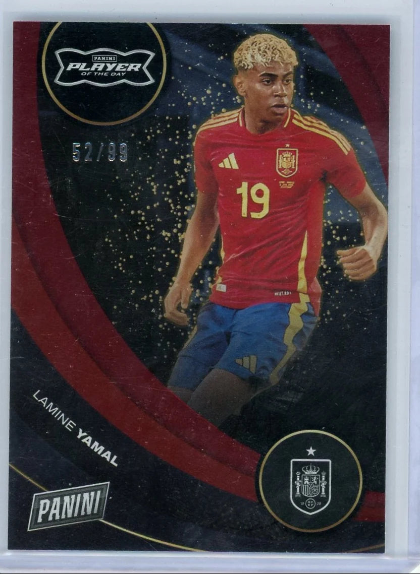 Lamine Yamal 2026 Panini Player of the year #'d 52/99