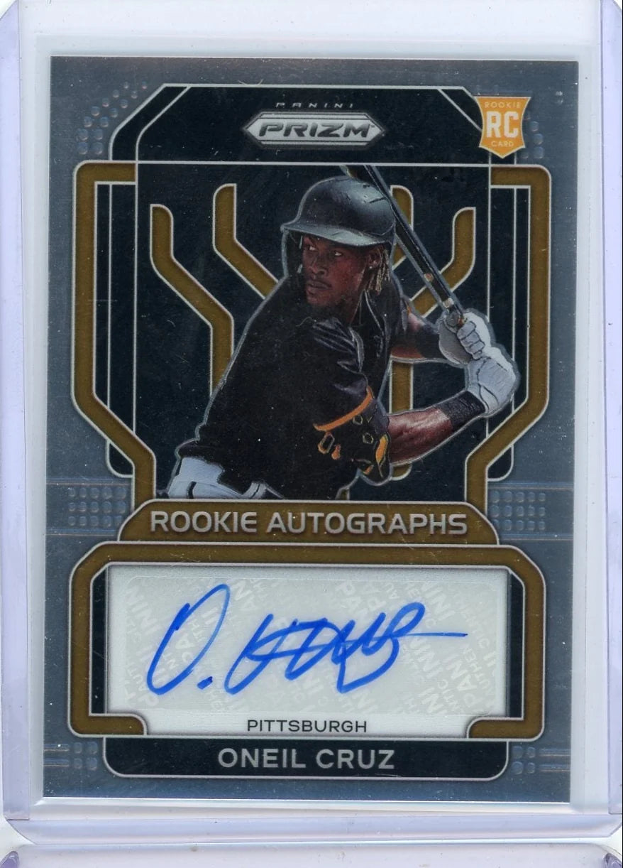 ONeil Cruz 2022 Panini Prizm autograph rookie card