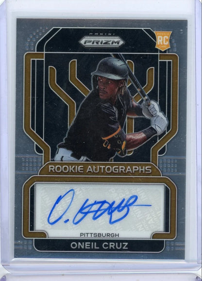 ONeil Cruz 2022 Panini Prizm autograph rookie card
