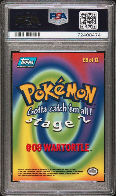 Wartortle 1999 Pokémon Topps  #E8 PSA 9