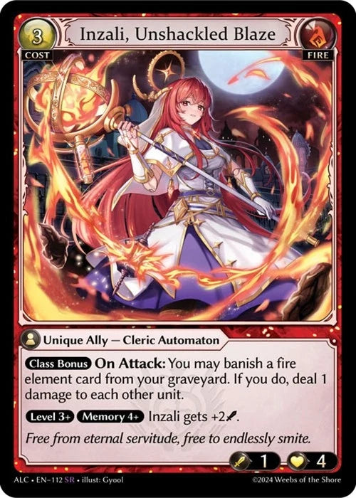 Inzali, Unshackled Blaze (112) (Alchemical Revolution) (ALC)