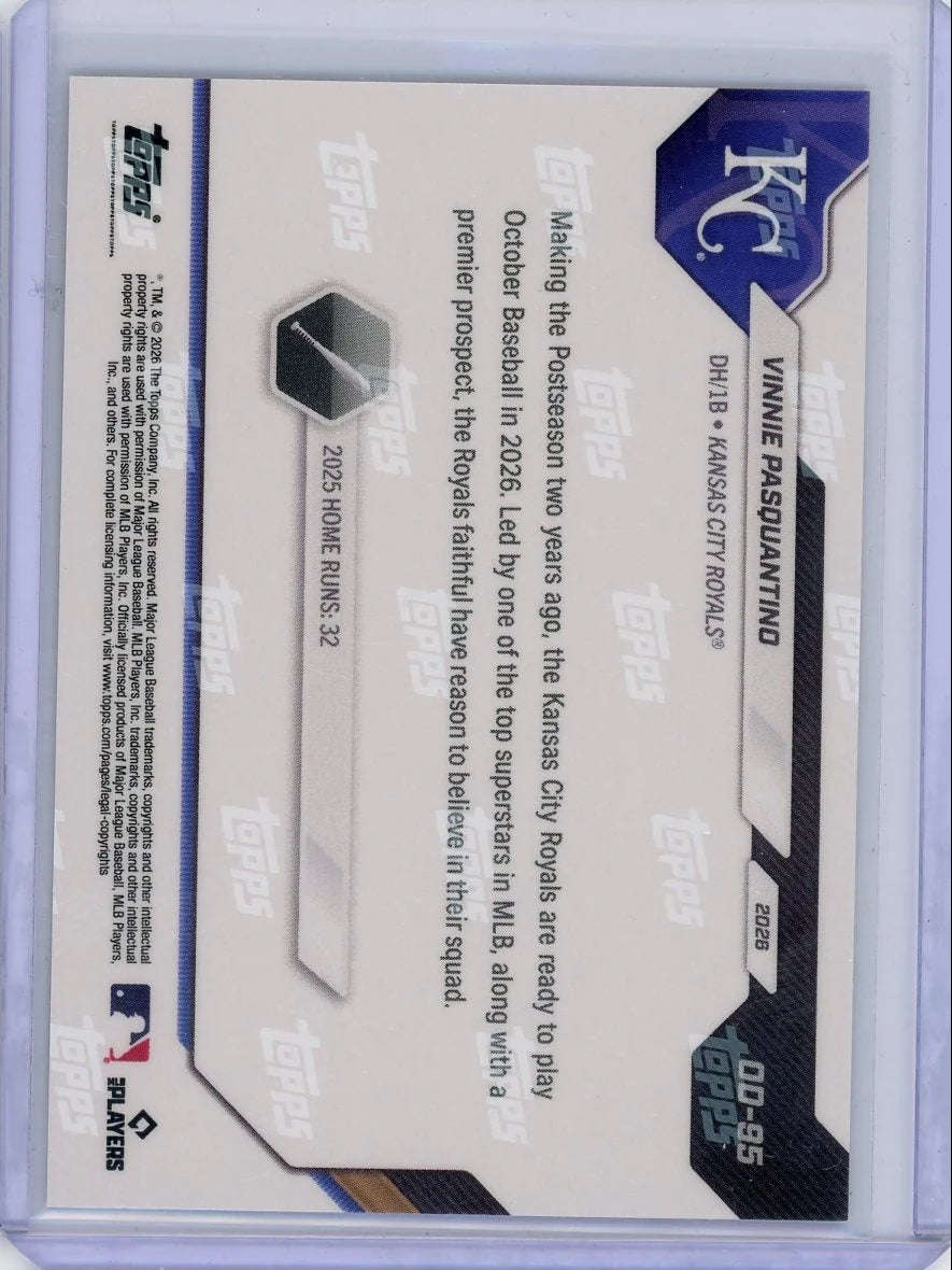 Vinnie Pasquantino 2026 Topps Now Opening Day Foilfractor #'d 1/1