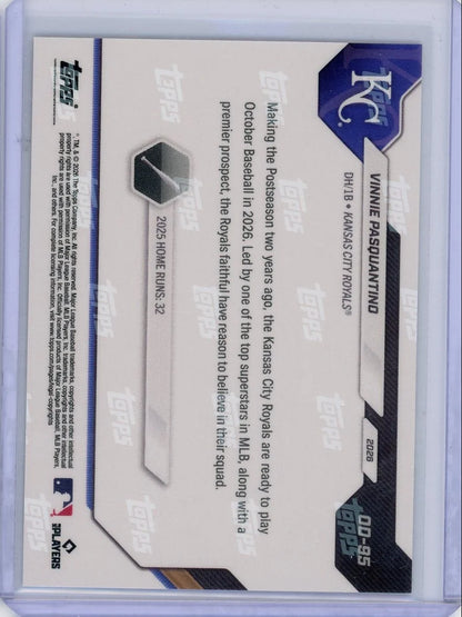 Vinnie Pasquantino 2026 Topps Now Opening Day Foilfractor #'d 1/1
