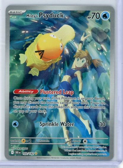 Misty's Psyduck Pokémon Destined Rivals Illustration Rare #193/182