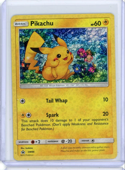 Pikachu 2017 Pokemon Black Star Promo #SM86